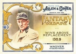 2018 Topps Allen & Ginter Fantasy Goldmine Honus Wagner #FG-12 card
