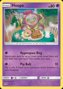 Forbidden Light Hoopa #54 card