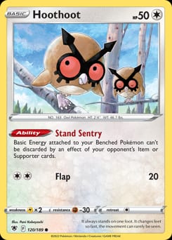 Astral Radiance Hoothoot #120 card