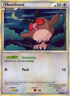 HGSS Black Star Promos Hoothoot #HGSS05 card