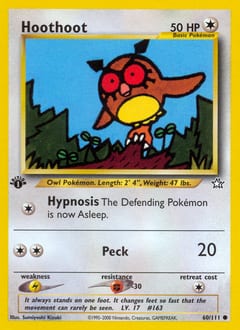 Neo Genesis Hoothoot #60 card