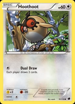 Plasma Freeze Hoothoot #91 card