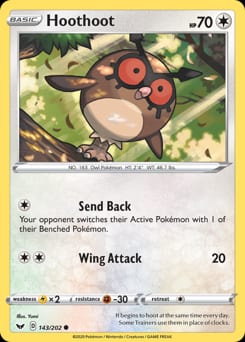 Sword & Shield Hoothoot #143 card