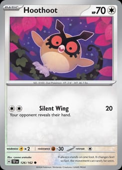 Temporal Forces Hoothoot #126 card