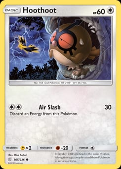 Unified Minds Hoothoot #165 card