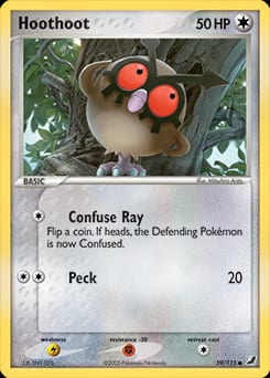 Unseen Forces Hoothoot #59 card