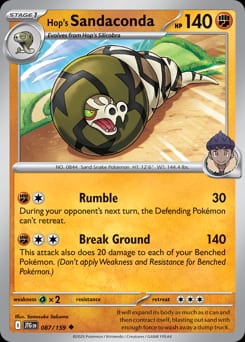 Journey Together Hop's Sandaconda #87 card