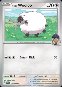 Journey Together Hop's Wooloo #135 card