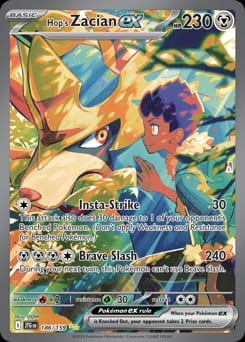 Journey Together Hop's Zacian ex #186 card