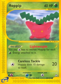 2003 Aquapolis Hoppip #83 card