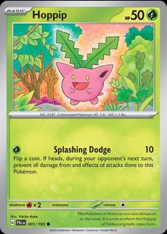 Paldea Evolved Hoppip #1 card