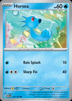 151 Horsea #116 card