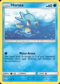 Burning Shadows Horsea #29 card