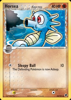 Dragon Frontiers Horsea δ #50 card