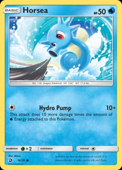 Dragon Majesty Horsea #16 card