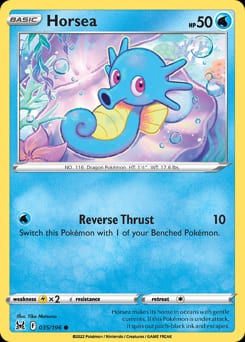 Lost Origin Horsea #35 card