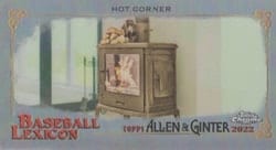 2022 Topps Allen & Ginter Chrome Mini Baseball Lexicon Hot Corner #BL-12 card