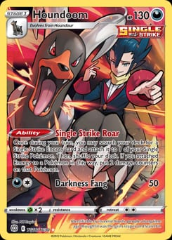 Brilliant Stars Trainer Gallery Houndoom #TG10 card