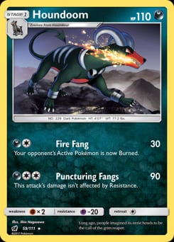 2017 Crimson Invasion Houndoom #59 card