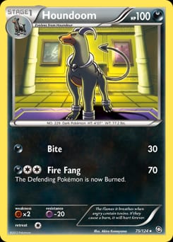 2012 Dragons Exalted Houndoom #75 card