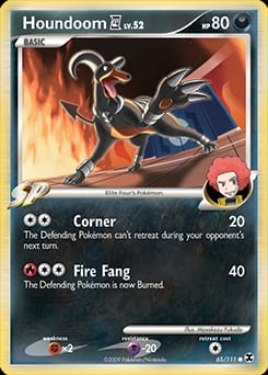 Rising Rivals Houndoom E4 #65 card
