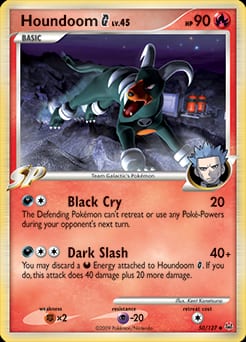 2009 Platinum Houndoom G #50 card
