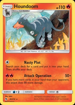Lost Thunder Houndoom #46 card