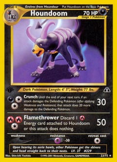 Neo Discovery Houndoom #23 card