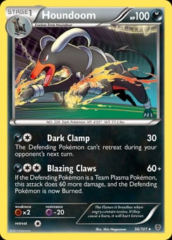 2013 Plasma Blast Houndoom #56 card
