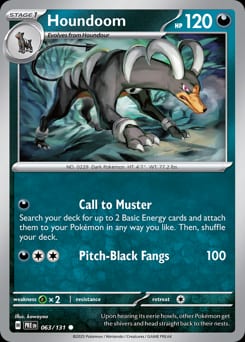 Prismatic Evolutions Houndoom #63 card