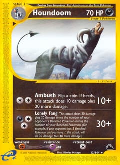 Skyridge Houndoom #12 card