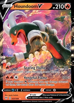2020 Darkness Ablaze Houndoom V #21 card