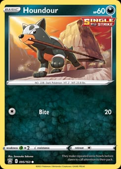 2021 Battle Styles Houndour #95 card