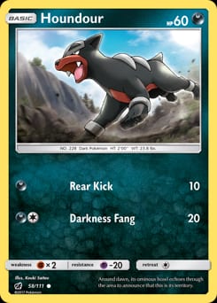 2017 Crimson Invasion Houndour #58 card