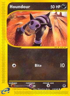 2002 Expedition Base Set Houndour #113 card