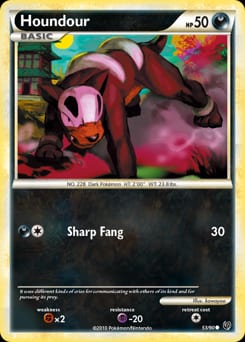 2010 HS—Undaunted Houndour #53 card