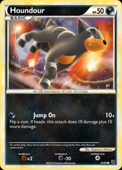 2010 HS—Undaunted Houndour #54 card