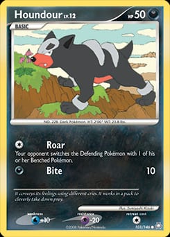2008 Legends Awakened Houndour #103 card
