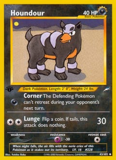 2002 Neo Destiny Houndour #43 card