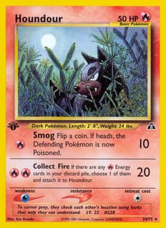Neo Discovery Houndour #24 card