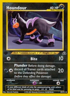 2001 Neo Discovery Houndour #39 card