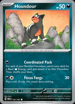 2023 Obsidian Flames Houndour #131 card