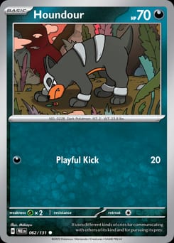 Prismatic Evolutions Houndour #62 card