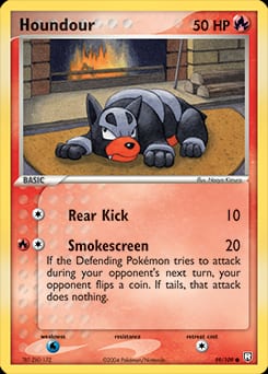 2004 Team Rocket Returns Houndour #59 card