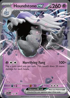 Scarlet & Violet Black Star Promos Houndstone ex #162 card