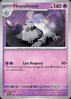 Paldean Fates Houndstone #43 card