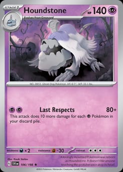 Scarlet & Violet Houndstone #106 card