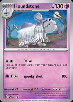 Scarlet & Violet Black Star Promos Houndstone #42 card