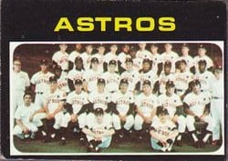 1971 Topps Base Set Houston Astros #722 card