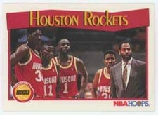 1991-92 Hoops Base Set Houston Rockets #283 card